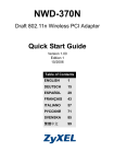 ZyXEL NWD-370N User's Manual