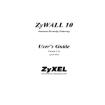ZyXEL ZYWALL10 User's Manual
