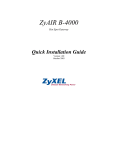 ZyXEL ZYAIR B-4000 User's Manual