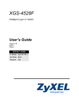 ZyXEL XGS-4528F User's Manual