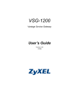 ZyXEL VSG-1200 User's Manual