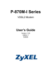 ZyXEL VDSL2 User's Manual