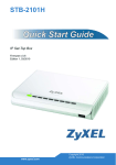 ZyXEL STB-2101H User's Manual