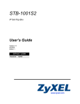 ZyXEL STB-1001S2 User's Manual