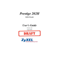 ZyXEL Prestige 202H User's Manual
