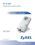 ZyXEL PLA-407 User's Manual