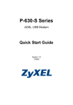 ZyXEL P-630-S User's Manual