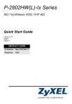 ZyXEL P-2802HW(L)-IX User's Manual