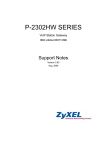 ZyXEL P-2302HW User's Manual