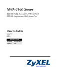 ZyXEL NWA-3160 Series User's Manual