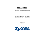 ZyXEL NSA-2400 User's Manual