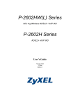 ZyXEL P-2602 User's Manual