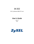ZyXEL M-302 User's Manual