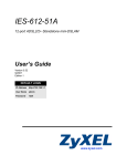 ZyXEL IES-612-51A User's Manual
