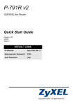 ZyXEL P-791R User's Manual