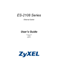 ZyXEL ES-2108 User's Manual