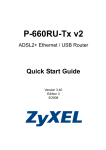 ZyXEL ADSL2+ User's Manual