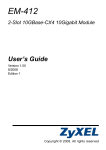 ZyXEL 2-Slot User's Manual