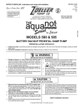 Zoeller AQUANOT 585 User's Manual