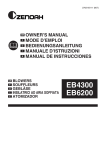 Zenoah EB430 User's Manual