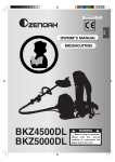 Zenoah BKZ5000DL User's Manual