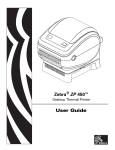 Zebra ZP 450 User's Manual