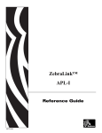 Zebra lLink APL-I User's Manual
