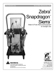 Zebra Snapdragon Sierra Water & Fines Removal Equipment 7309 User's Manual