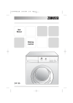 Zanussi ZWF 385 User's Manual