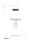 Zanussi ZT 1014 Instruction Booklet