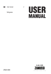 Zanussi ZRG614SW User's Manual