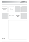 Zanussi ZOU 592 User's Manual