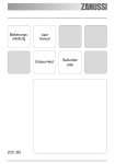 Zanussi ZOU 363 User's Manual