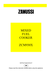 Zanussi ZCM930X Instruction Booklet