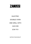 Zanussi ZCM 7701 Instruction Booklet