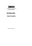 Zanussi ZCGHL55X Owner's Manual