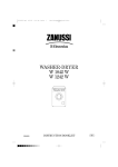 Zanussi W 1242 W Instruction Booklet