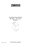 Zanussi TE 1362 V User's Manual
