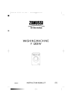 Zanussi F 1203 W Instruction Manual
