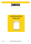 Zanussi DWS 939 Instruction Manual