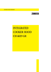 Zanussi CH 6029 GR Instruction Manual