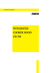 Zanussi CH 250 Instruction Manual