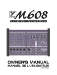 Yorkville M608 User's Manual