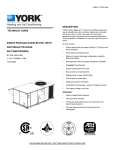 York SUNLINE MAGNUM DY 048 User's Manual