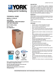 York GY9S-UP User's Manual