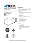 York DF 072 User's Manual