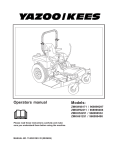 Yazoo/Kees ZMKH52251 User's Manual