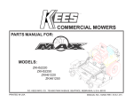 Yazoo/Kees ZKH52220 User's Manual
