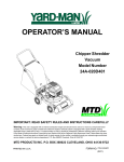 Yard-Man 24A-020D401 User's Manual