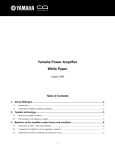Yamaha White Paper Power Amplifiers Reference Guide